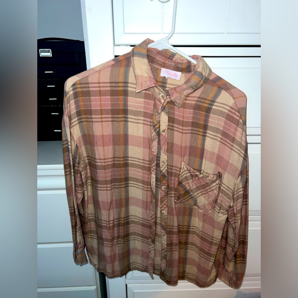 Pink Lily Flannel